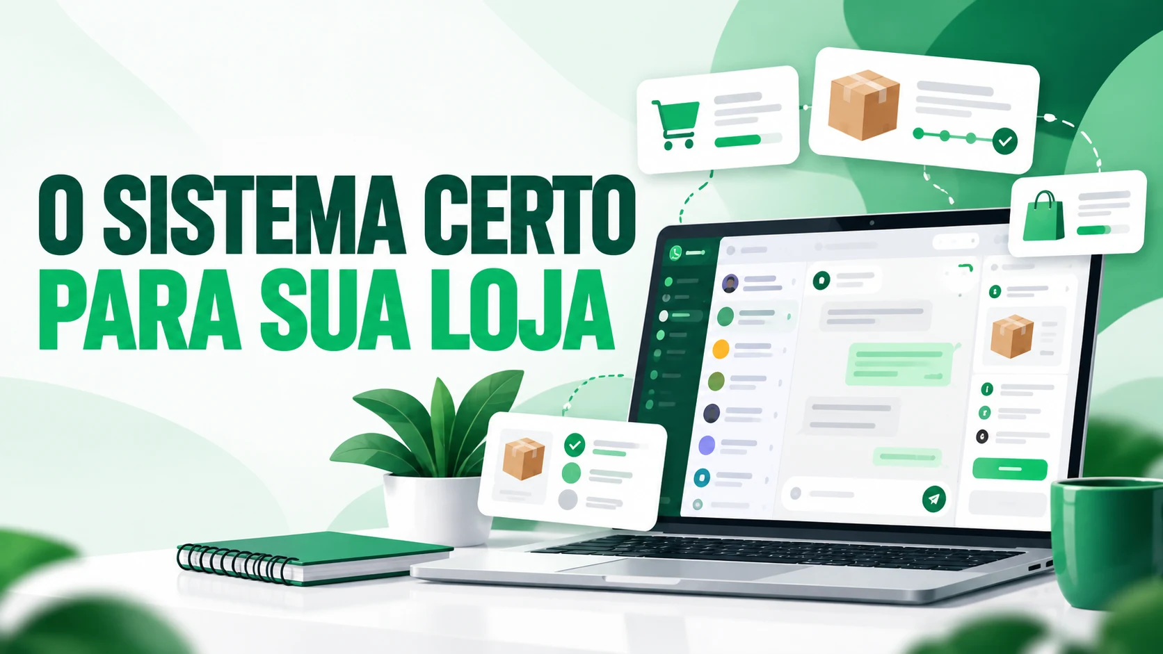 Sistema de atendimento via WhatsApp para loja virtual com conversas, pedidos e acompanhamento organizados